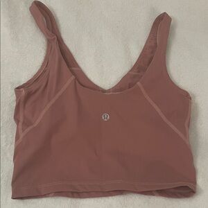 lululemon athletica Dusty Rose Sports Bra Tank - Mauve Crop Top